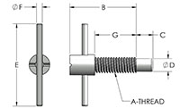 T-Handle Spring Loaded Plunger Pin Line